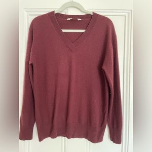 Everlane v neck cashmere sweater